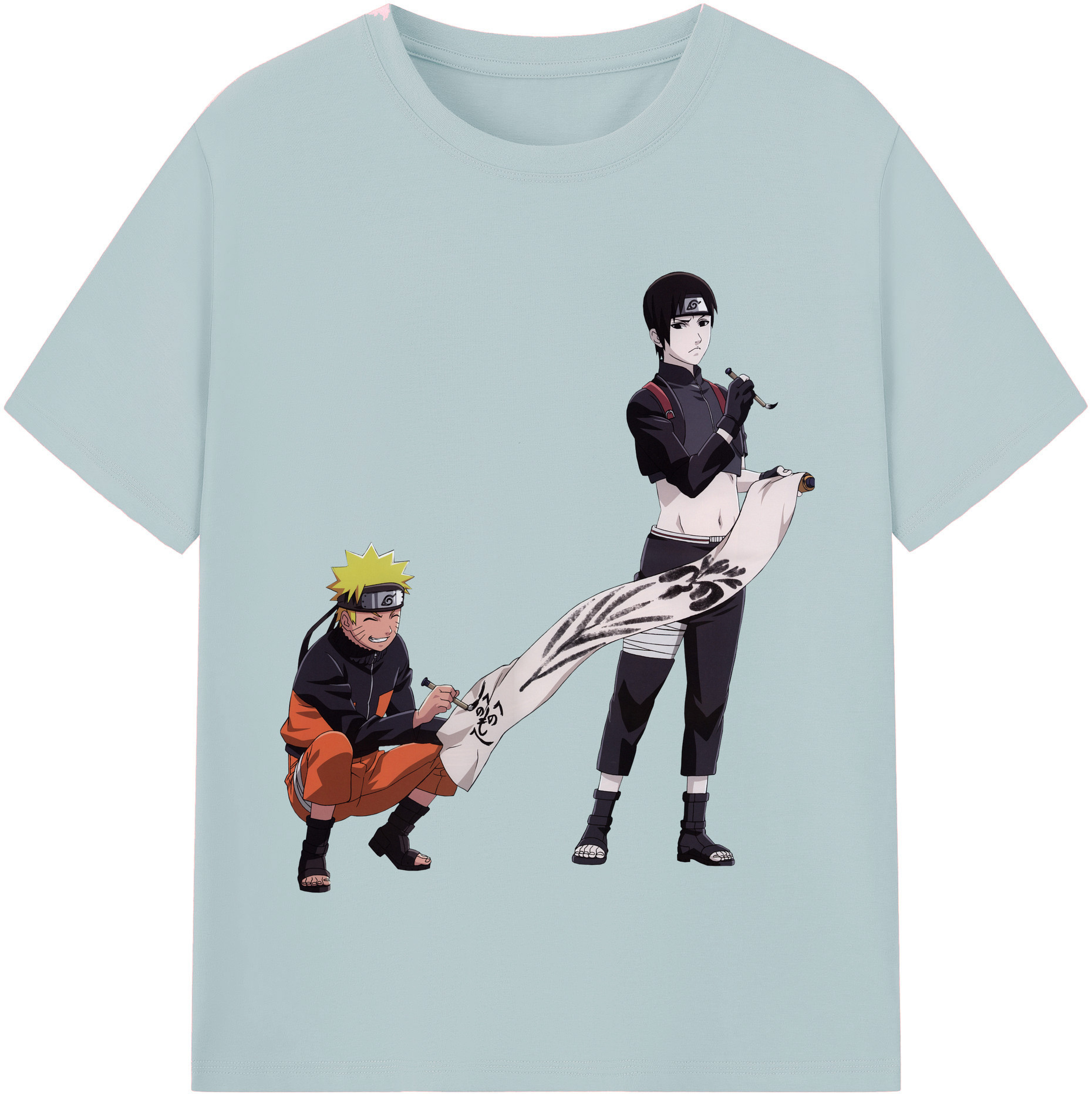（画像用） NARUTO -ナルト- うずまき ナルト Uzumaki Naruto 綿100％半袖Tシャツ（フロントプリント）